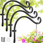 Lifyzoon Hanging Plant Brackets Outdoor: Pack 2B-12 4PCS, 01-BLACK-12". Fixed Price $55.23.