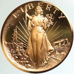 1976 United States Us 200 Yrs Of Walking Liberty Bald Eagle Old Medal I102139. Fixed Price $298.20.