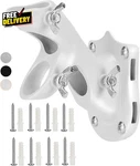 Aluminum Flag Pole Holder Heavy Duty Mount Bracket White. Fixed Price $10.40.