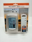 New Acurite Weather Forecaster With How-to-dress Character Wireless Sensor. Fixed Price $29.00.