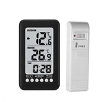 Lcd Digital Wireless Indoor/outdoor Thermometer Clock Temperatur. Fixed Price $30.34.