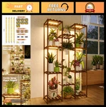 Adjustable Plant Stand With Grow Light Multi-pot Shelf For Living Room & Patio. Fixed Price $68.39.