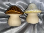 Ceramic Mushrooms Set Of 2 For Home Garden, Plants Outdoor Decor New 3 X. Fixed Price $9.99.
