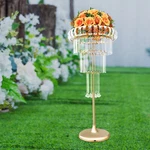4 Tier Acrylic Flower Stand Gold Potted Holder Pots Display Wedding Plants Cor. Fixed Price $43.37.