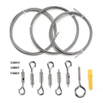 Yessources Mirror Ball Hanging Wire Kit W/ 10FT X 3 Cable And Adjustable Hook. Fixed Price $19.90.