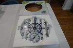 Springfield Artisan Decor Nautical Clock Thermometer, 14" Polystone. Fixed Price $35.00.