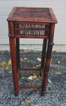 Vintage French Country Bamboo Rattan Plant Stand Table Accented 30"X12"X12". Fixed Price $174.75.