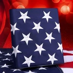 American Flag 3X5 Heavy Duty Outdoor Embroidered Star Sewn Stripe Brass Grommet. Fixed Price $11.49.