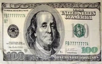 3X5 100 One Hundred Dollar Bill Benjamin Franklin Flag 3'X5' Brass Grommets. Fixed Price $11.88.