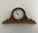 3D Quartz Flower Acanthus Leaf Mantel Clock Battery Operated Cottagecore Works. Fixed Price $39.95.