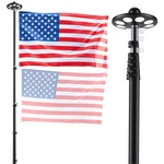 Vevor Telescopic Kit 20FT Solar Light Aluminum American Black. Fixed Price $116.99.