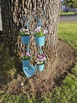 New Decorative Planter Set Includes Shovel Pitchfork And 4 Buckets Garden. Fixed Price $30.00.
