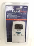 Taylor Digital Temp With Clock Indoor Outdoor Thermometer 1405. Fixed Price $19.99.