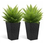 Keter Stone Tapered Planter Set Of - 26.4 Inch Graphite. Fixed Price $124.99.