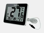 Taylor Wired Indoor & Outdoor Thermometer Probe Digital Lcd Black Plastic New. Fixed Price $21.99.