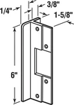 Prime-line U9481 Silver Extruded Aluminum Door Lock Guards 6 LX8.43 H In.. Fixed Price $11.94.