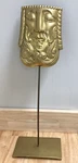 Vintage Mcm Sarreid Ltd Solid Brass Zeus Mask With Stand. Fixed Price $300.00.