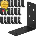 20PCS Heavy Duty 3X3X1.5IN Steel Bracket - Black 90 Right Angle Joist Shelf. Fixed Price $31.08.