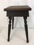 Hand Made 21" Farmhouse Colonial Americana Small Vintage Wood Stand End Table. Fixed Price $119.00.
