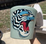 American Traditional Style Tiger Plant Pot. Fixed Price $70.00.