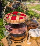 Vintage Wrought Iron 3 Tier Pie, Cake, Desert Stand By Mikasa Rare High Tea. Fixed Price $90.00.