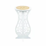 Asian Home Beautiful White Pvc Board Flower Plant Vase Stand Display With.... Fixed Price $26.10.