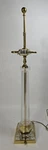 Tall Glass Brass Column Table Lamp Hollywood Regency Neoclassical Free S&h. Fixed Price $127.49.