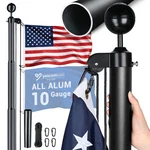 Yescom 30FT All Aluminum Sectional Flag Pole Kit 10 Gauge 2.5MM Ground Sleeve. Fixed Price $299.90.