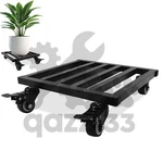 Black Plant Dolly Stand 10*10"ROLLING 4 Wheels Heavy Duty Caddy Holder Patio Pot. Fixed Price $18.99.