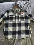 49ER Starter Big Joe Plaid Flannel Jacket. Fixed Price $150.00.
