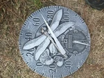 All New Vintage Aluminum Cast Springfield Dragonfly Thermometer Clock. Fixed Price $150.00.