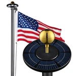 Yescom 20FT Sectional 13GAUGE Aluminum Flag Pole Kit With 136 Led Solar Light. Fixed Price $159.90.