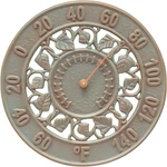 Whitehall 01282 Ivy Silhouette Thermometer, Copper Verdigris. Fixed Price $84.05.