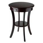 Wood Sasha Accent Table, Cappuccino Finish, Multiple Colors. Fixed Price $63.88.