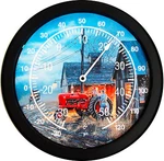 New Farmall Tractor Thermometer 14" Round Dave Barnhouse Starting Them Young. Fixed Price $33.44.
