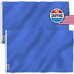 Anley 2-PACK 3X5 Ft Fly Breeze Solid Blue Flag Vivid Color, Fade Proof. Fixed Price $20.43.