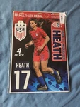 Tobin Heath Team Usa #17 4 Piece Multi-use Decals Fan Pack Official Licensed. Fixed Price $12.00.