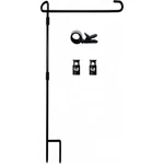 Garden Flag Pole Stand Holder With Stopper Clip Waterproof Powder Coated. Fixed Price $7.66.