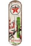 New! Gas & Oil Texaco - Indoor Outdoor Metal Tin 17" Thermometer Nostalgic 40268. Fixed Price $19.99.