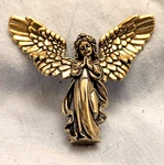 Guardian Angel Figurine Wings Gold Lustre Jesus Vintage Fairy Magic Fantasy. Fixed Price $21.53.