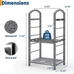 30 Inch Firewood Rack Outdoor Indoor Storage Organizer. Fixed Price $40.18.