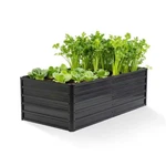 Metal Raised Garden Bed, 6X3X2FT Outdoor Planter Box, Gray. Fixed Price $46.79.