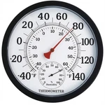 10" Indoor Outdoor Thermometer Hygrometer Black. Fixed Price $27.96.