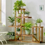 Multi Tier Wood Flower Rack Plant Stand Shelves Bonsai Display Shelf Indoor. Fixed Price $35.91.