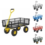 Heavy Duty 880LB Garden Utility Wagon Cart Yard Lawn Trolley W/ Pneumatic Wheels. Fixed Price $84.96.