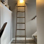 Blanket Ladder For The Living Room 6-TIER Wooden Decorative Quilt Dark Brown. Fixed Price $100.00.