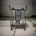 Vintage Wrought Iron Scroll Work Display Stand. Fixed Price $19.79.