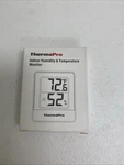 Thermopro TP49W Indoor Thermometer Hygrometer Temperature Humidity Gauge Monitor. Fixed Price $10.49.