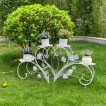Wrought Iron Metal Plant Stands Flower Pot Rack Holder Indoor/outdoor Chic Decor. Fixed Price $35.90.