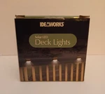 Ideaworks Rechargeable Solar Led Deck Lights - Pack Of 3. Fixed Price $8.99.